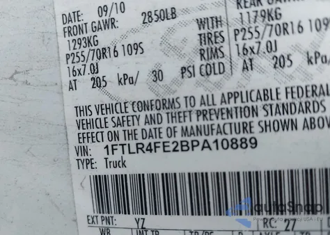 2011 Ford Ranger Sport z USA, uszkodzony, nr VIN 1FTLR4FE2BPA10889